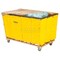 Global Industrial Vinyl Basket Bulk Truck, 8 Bushel, Yellow 241982YL - alternate 4
